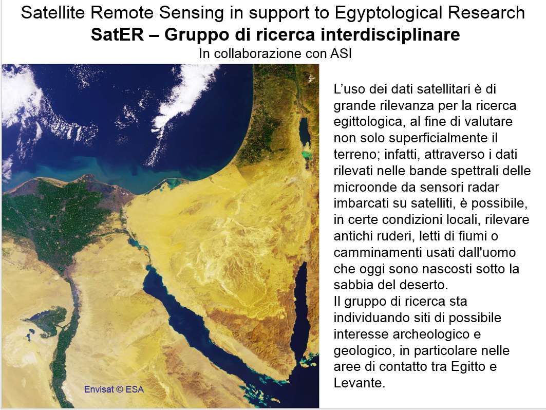 Satellite Remote Sensing in support to Egyptological Research